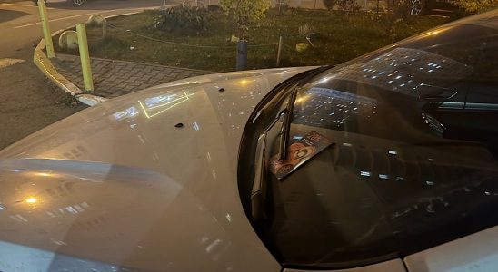 Раскладка листовок на автомобили от ресторана СЁ