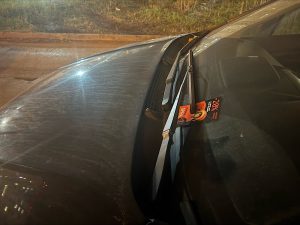 Раскладка листовок на автомобили от ресторана СЁ