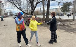 Раздача листовок в отдаленных районах Перми